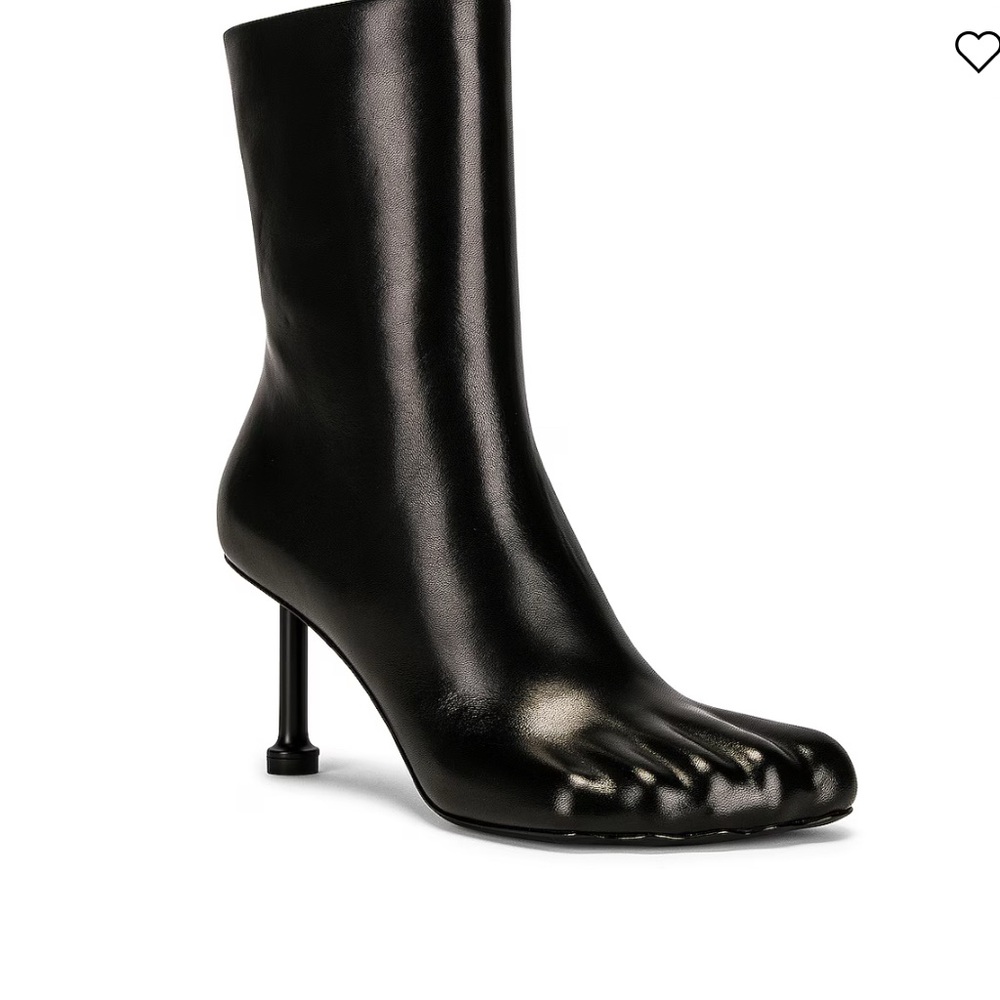 Balenciaga Booties Fetish Black Toe-Heeled Boots